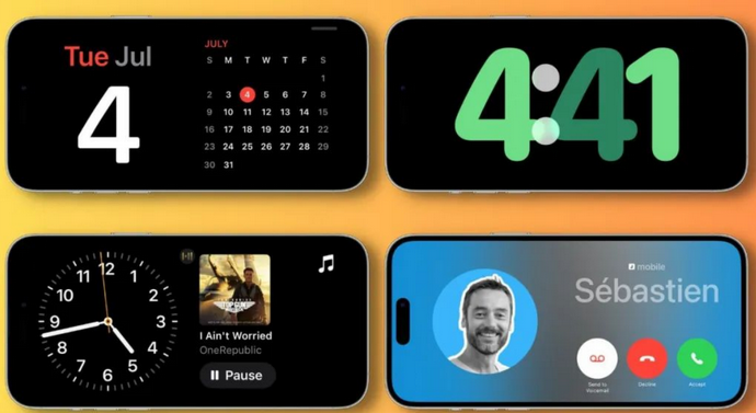 老河口苹果手机维修分享iOS17横屏充电待机显示有什么好处 