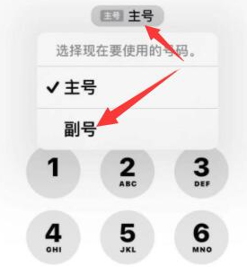 老河口苹果14维修店分享iPhone 14 Pro Max使用副卡打电话的方法 