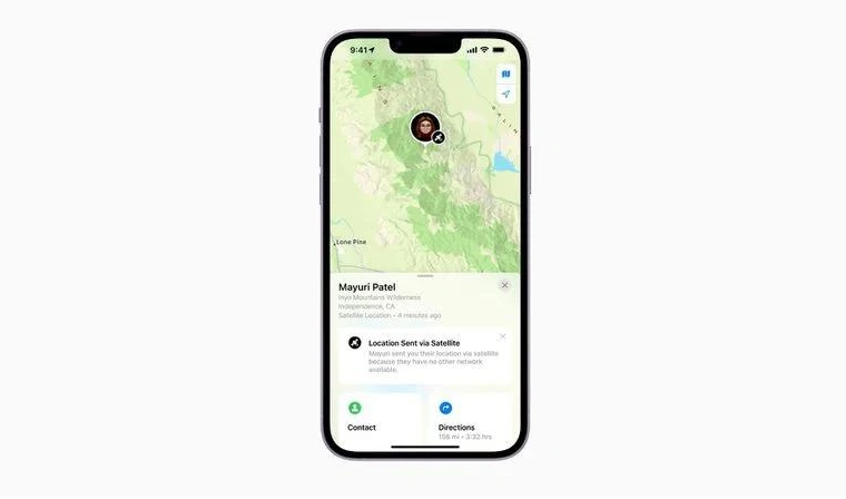 老河口苹果14维修分享iPhone14系列中 FindMy功能通过卫星分享位置方法教程 