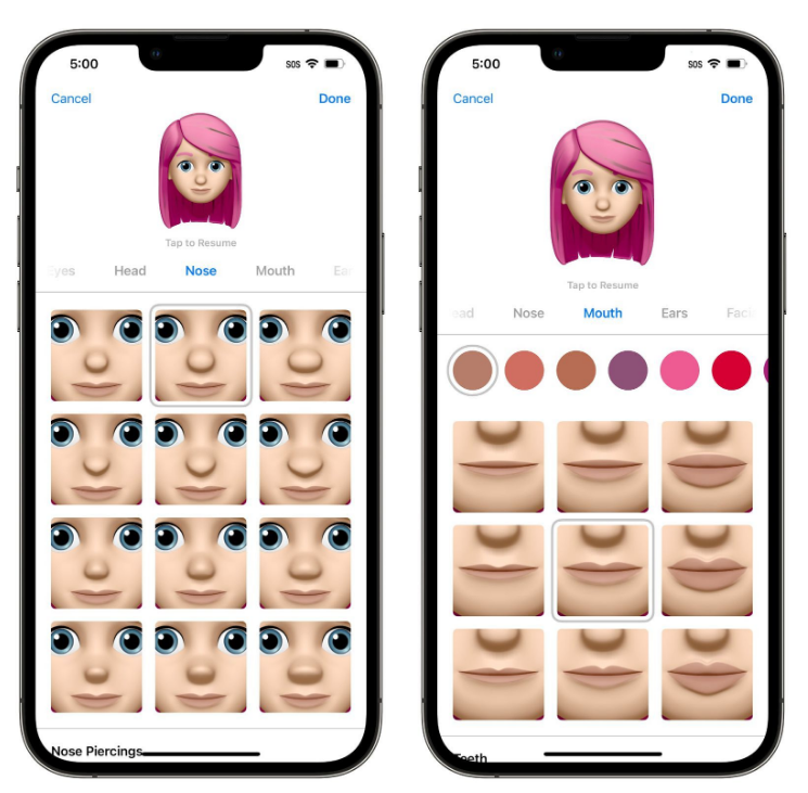 老河口苹果手机维修分享​iOS 16中的拟我表情有了哪些变化和升级 